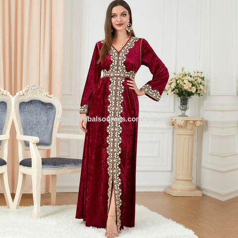 Plus Size Two Piece Abaya Sets Women Muslim Dress Beautiful