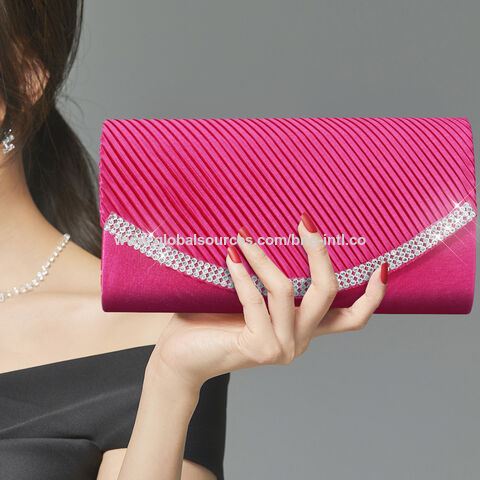 Luxury evening bags clutch Mesh rhinestone Diamond Clutch bags square evening women handbags