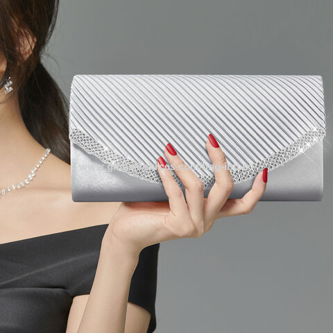 Luxury evening bags clutch Mesh rhinestone Diamond Clutch bags square evening women handbags