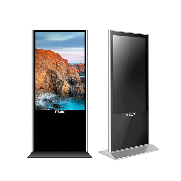 High Back Lcd Display Touch Advertising Kiosks 55 Inch Digital Signage ...