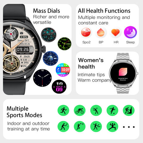 OEM ODM VC30F-S Capteur NWZ01 6.8mm Montre Intelligente Ultra-Fine Smartwatch Montre Intelligente Tendance pour festivals