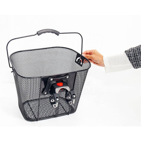 Panier de vélo en métal bon marché, pièces de panier de vélo personnalisées