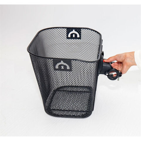Panier de vélo en métal bon marché, pièces de panier de vélo personnalisées