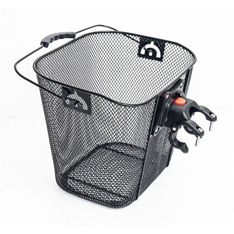 Panier de vélo en métal bon marché, pièces de panier de vélo personnalisées