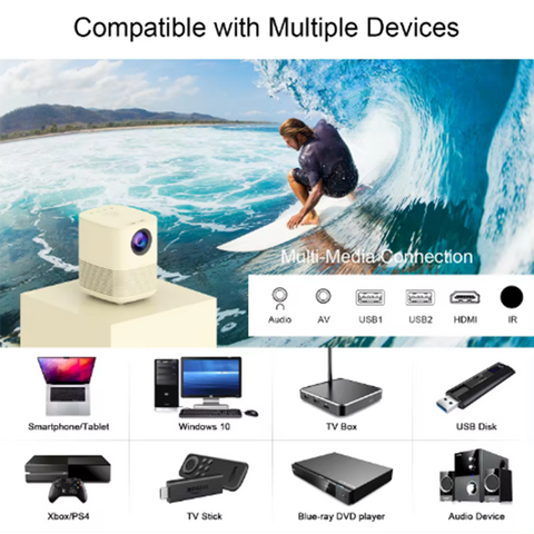 Proyector de cine en casa LED 4K nativo 1080p Full HD de alta calidad, 7200 lúmenes, 3D, micro de corto alcance, OEM/ODM