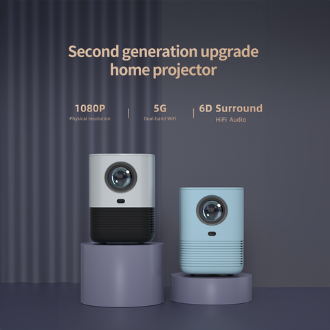 Proyector de cine en casa LED 4K nativo 1080p Full HD de alta calidad, 7200 lúmenes, 3D, micro de corto alcance, OEM/ODM