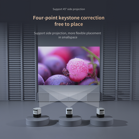 Proyector de cine en casa LED 4K nativo 1080p Full HD de alta calidad, 7200 lúmenes, 3D, micro de corto alcance, OEM/ODM