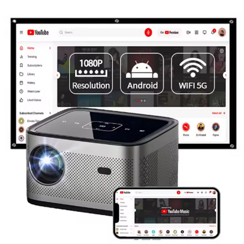 Suministro Directo de Fábrica Proyector WiFi LED 1080p Cine en Casa Portátil Proyector Móvil Beamer Proyectores de Teatro en Casa