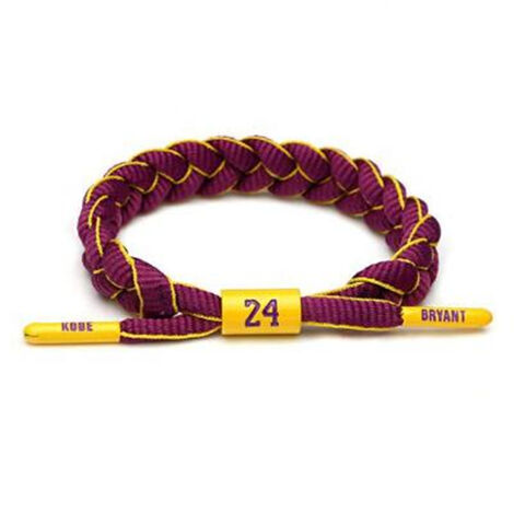 OEM Willkommen Verstellbares Basketball Star Sports Schnürsenkel Armband Handgewebtes Schnürsenkel Armband