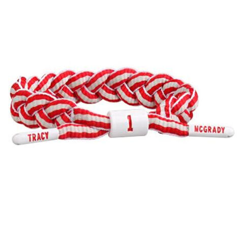 OEM Willkommen Verstellbares Basketball Star Sports Schnürsenkel Armband Handgewebtes Schnürsenkel Armband