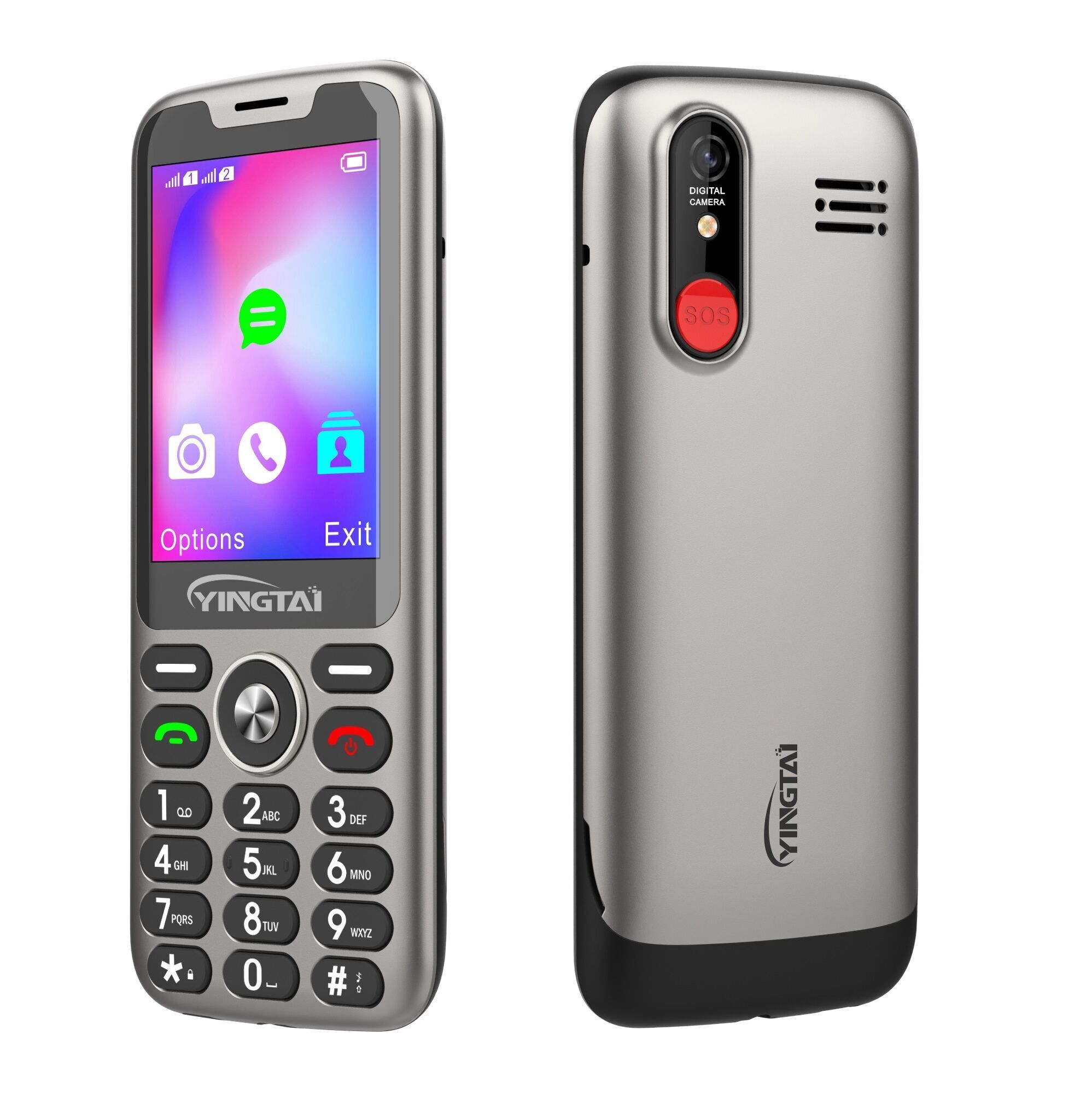 8 Inch Mobile Newest 2g 3g 4g Multi-feature Phone 2.8 Inch Big Keypad Mobile Phone ...
