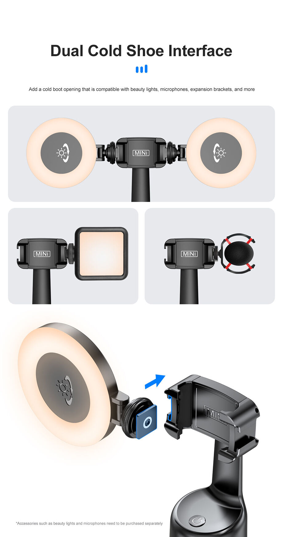 Cyke P01 Pro Cold Boot Mouth 360 ° Automatic Facial Tracking Gimbal Gesture  Control Selfie Stick With 1/4 Screw Interface - Expore China Wholesale  Gimbal and 360°auto Face Tracking, Gimbal Stabilizer, 360 Tracking Pzt |  Globalsources.com