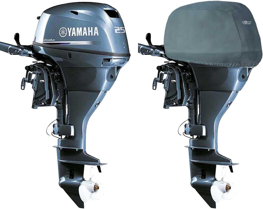 Housse De Moteur Hors-bord - Protection Complète Pour Moteurs 6 à 15 CV - Gris Uxcell