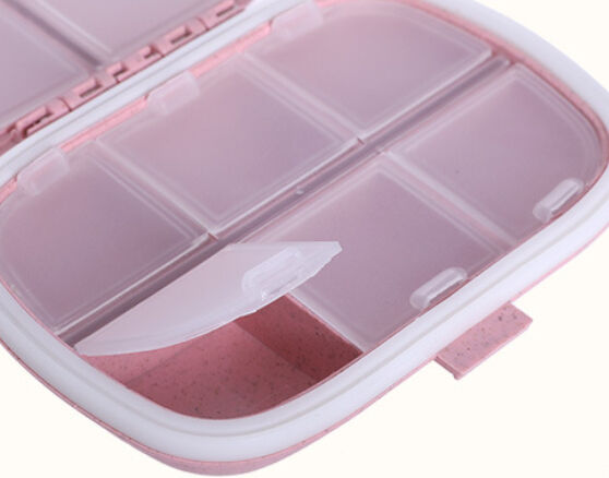 Pill Organizer, 8 Compartments Portable Pill Case, Daily Pill Box To ...