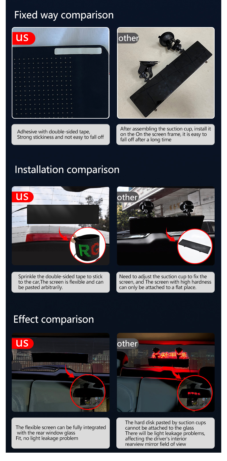 Super Soft Modular Led Screen Display App Control Programmable Led Car