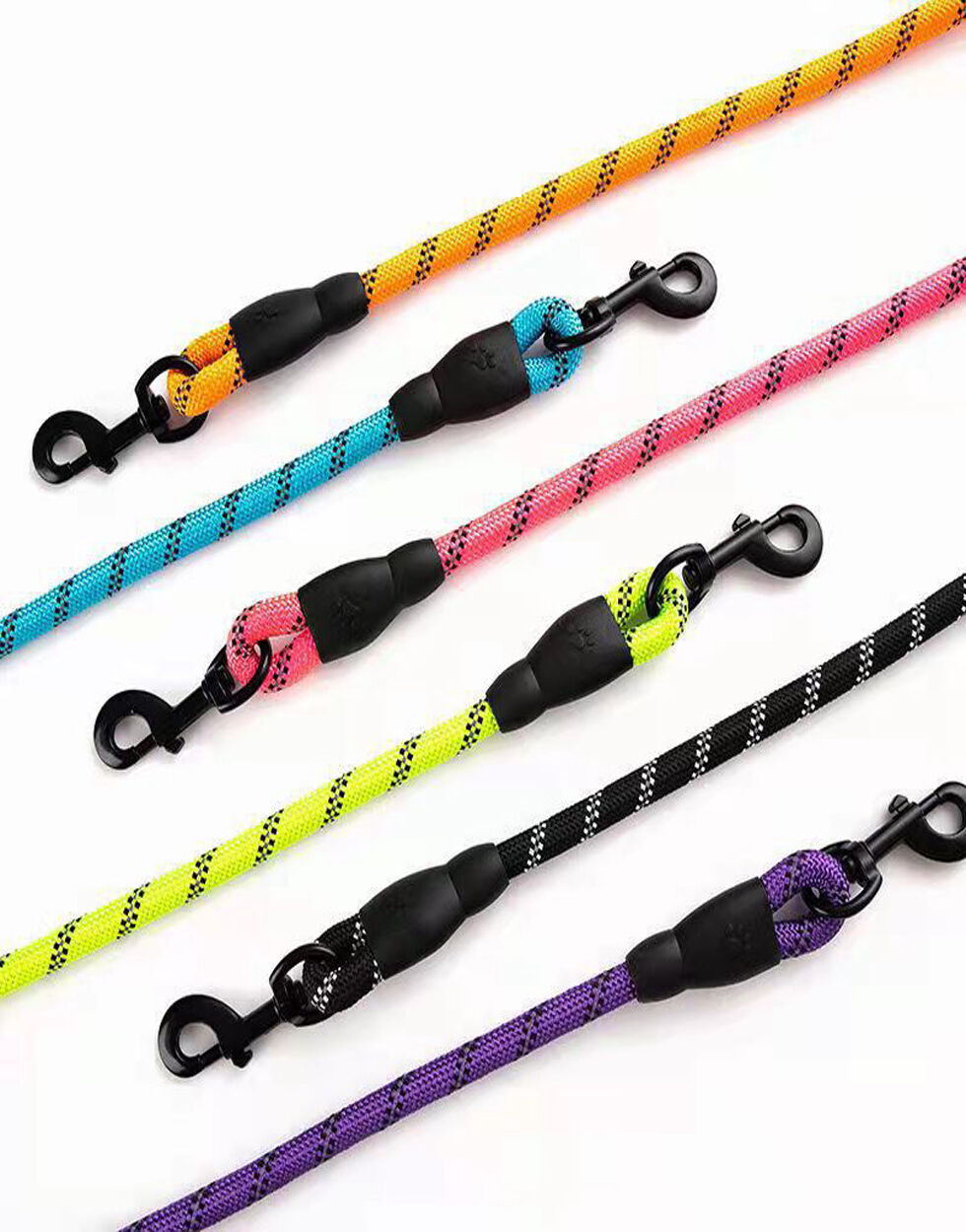Resitance Dog Rope Pet Products Reflective Traction Rope Multi-color Nylon Round Rope ...
