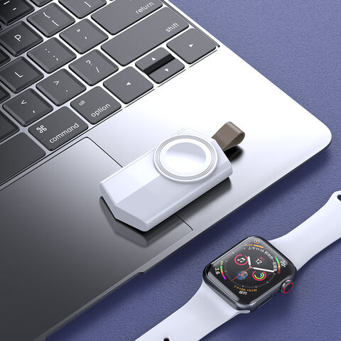 شاحن لاسلكي مغناطيسي USB صغير محمول ورائج البيع للساعات الذكية iWatch بمنفذ USB