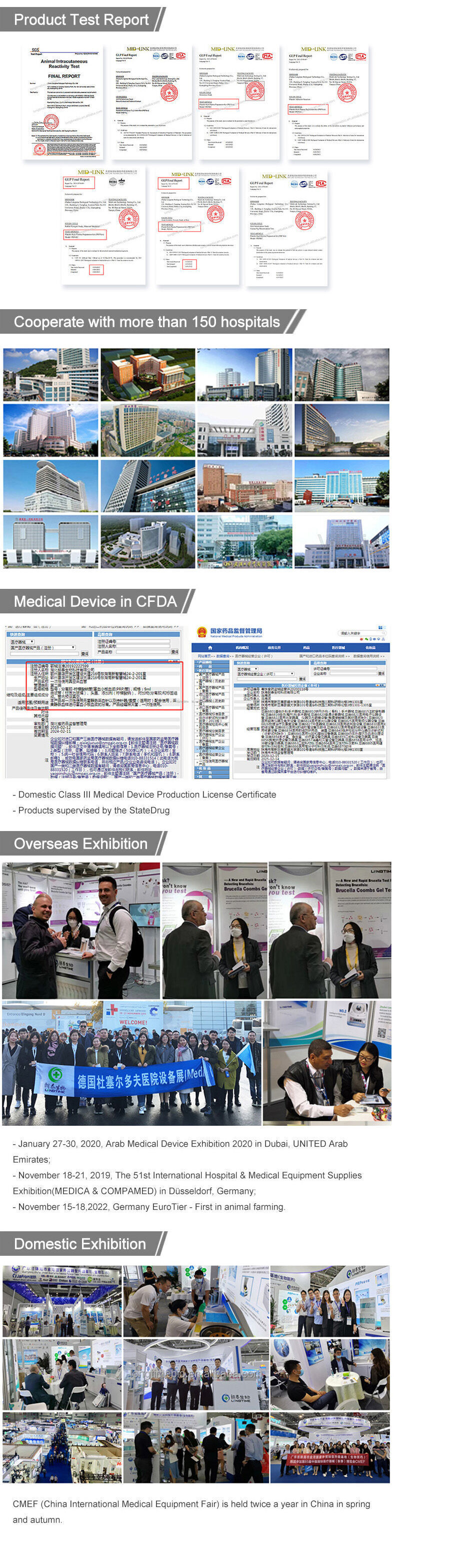 Longtime Abo Rh Blood Grouping Test Card Reagent Kit Igg Microcolumn ...