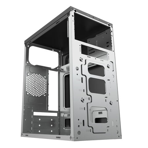 Gabinete de PC Atx OEM / ODM Torre Completa Computador de Escritório Ventoinha RGB Painel LCD Frontal de Plástico Transparente Super Gabinete de Computador Desktop