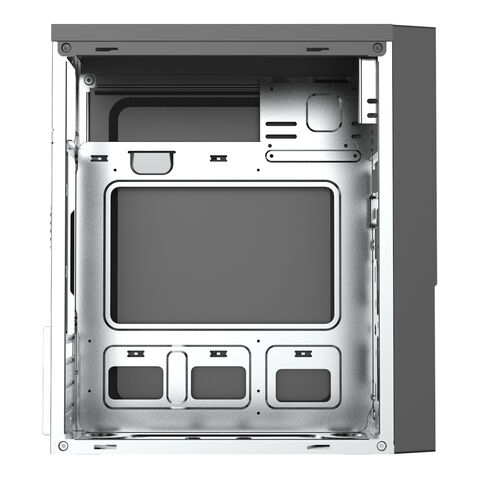 Gabinete de PC Atx OEM / ODM Torre Completa Computador de Escritório Ventoinha RGB Painel LCD Frontal de Plástico Transparente Super Gabinete de Computador Desktop