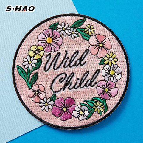 Parche bordado impermeable personalizado, hecho a mano, de aspecto hermoso y precio de fábrica económico para prendas de vestir o bolsos