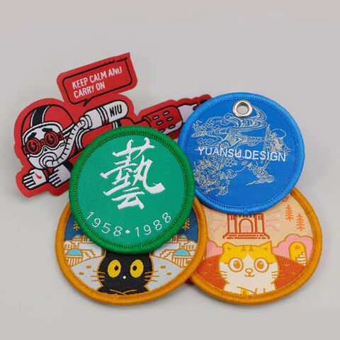 Parche bordado impermeable personalizado, hecho a mano, de aspecto hermoso y precio de fábrica económico para prendas de vestir o bolsos