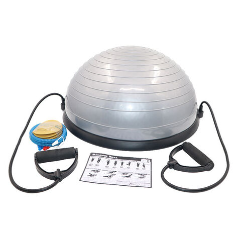 Half Ball Balance Trainer With Resistance Band, Yoga Balance