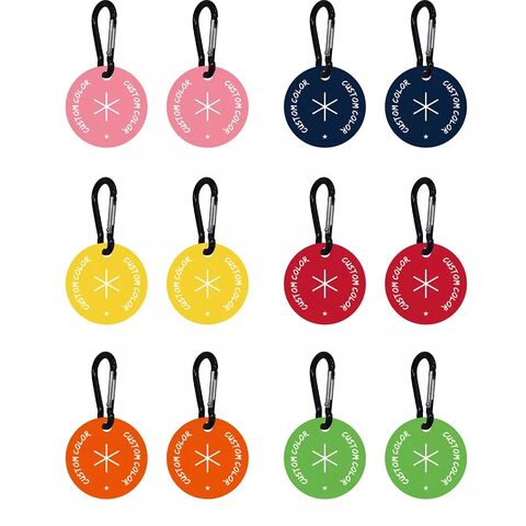 Porte-sac à déjections canines avec logo et couleur personnalisés, clip en silicone PVC, porte-clés, support de sac à déchets