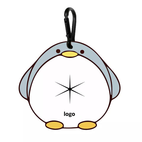 Porte-sac à déjections canines avec logo et couleur personnalisés, clip en silicone PVC, porte-clés, support de sac à déchets