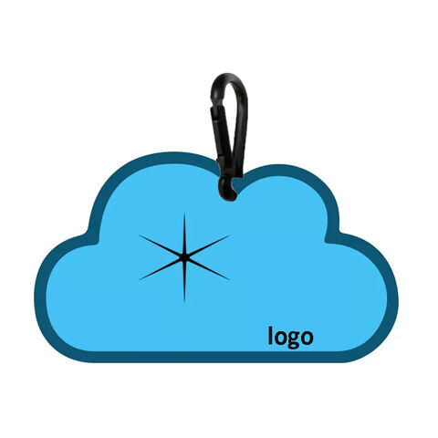 Porte-sac à déjections canines avec logo et couleur personnalisés, clip en silicone PVC, porte-clés, support de sac à déchets