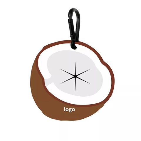 Porte-sac à déjections canines avec logo et couleur personnalisés, clip en silicone PVC, porte-clés, support de sac à déchets