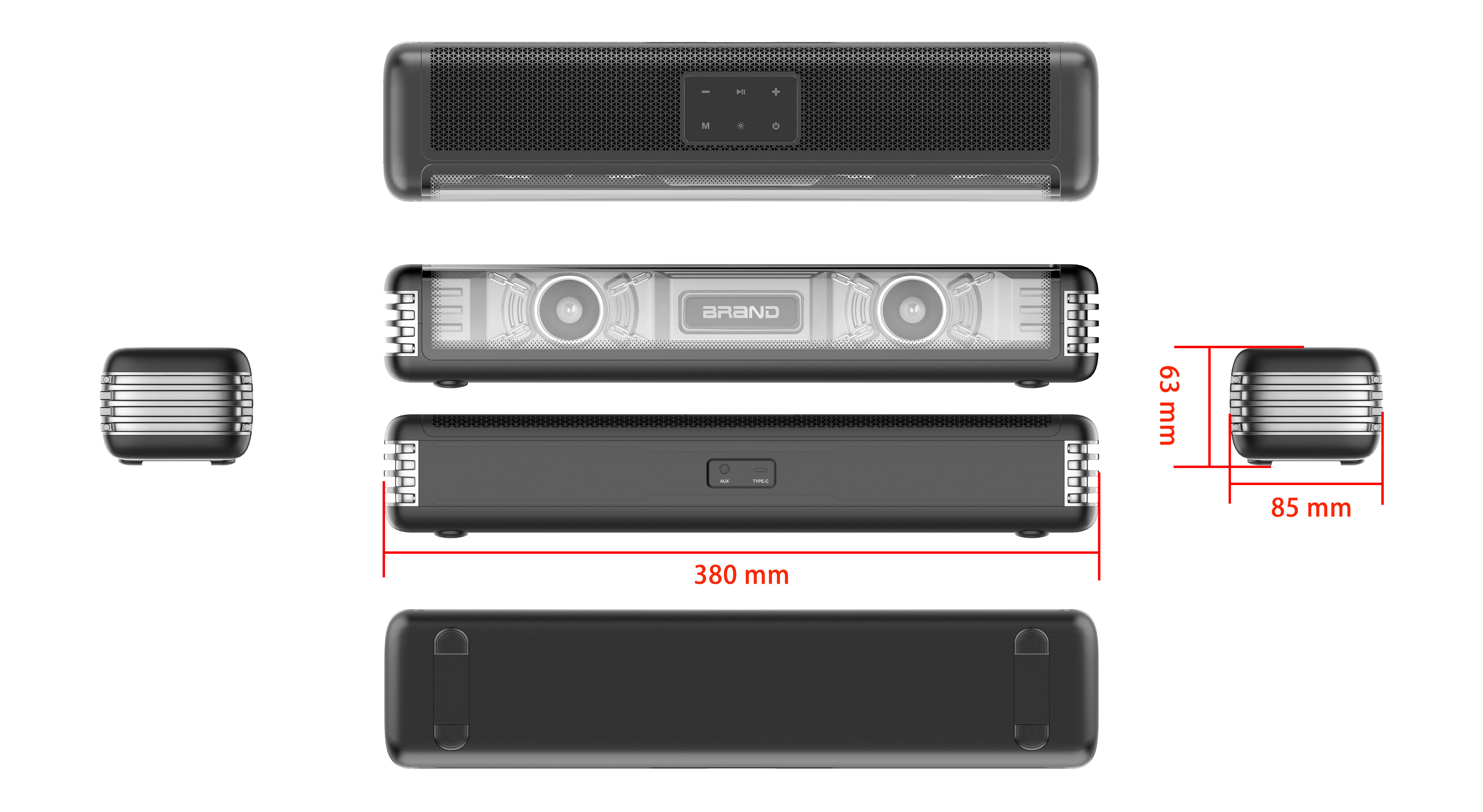 New Arrival Usb Powered 10watts Rgb Gaming Speaker Soundbar - Expore ...