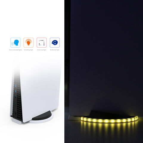 DOBE Oficial TP5-1562 La nueva atmósfera Luz LED de luz Brillante Soporte Del Muelle para PS5 juego la consola accesorios