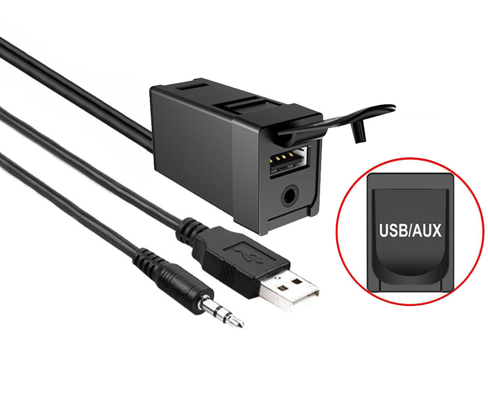 Auto Usb 3 5mm Aux Flush Mount Cable For Toyota Usb Aux Socket auto-usb-3-5mm-aux-flush-mount-cable-for-toyota-usb-aux-socket