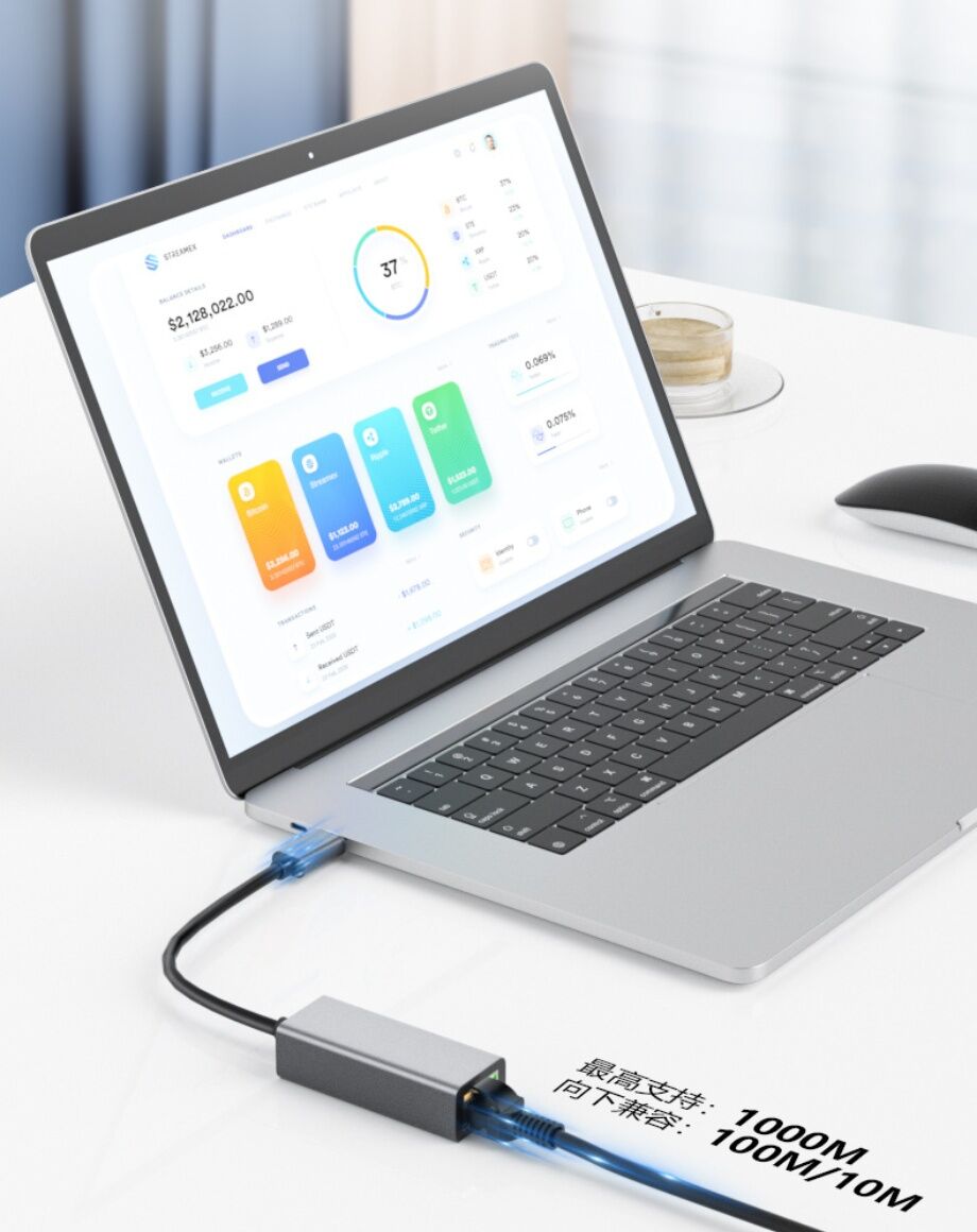New Innovation Lan Card Aluminum Portable Type-c To 1000 Gigabit ...