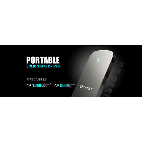 Disque Dur SSD Portable Externe USB 3.1 de Qualité Supérieure Max PSSD 128GB/256GB/512GB/1TB/2TB/4TB