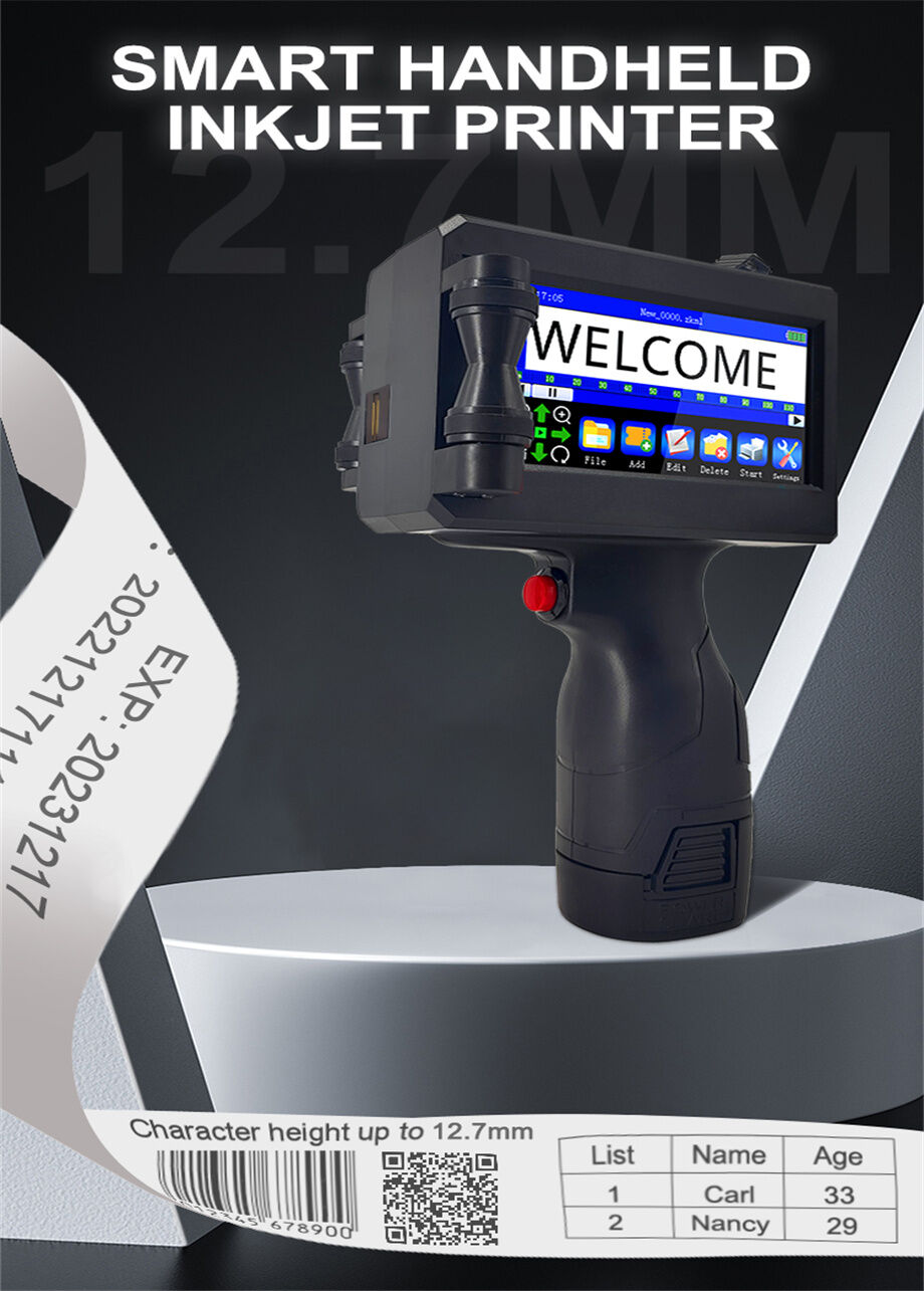 Mini Printer Batch Code Portable Handheld Inkjet Printing Machine For ...