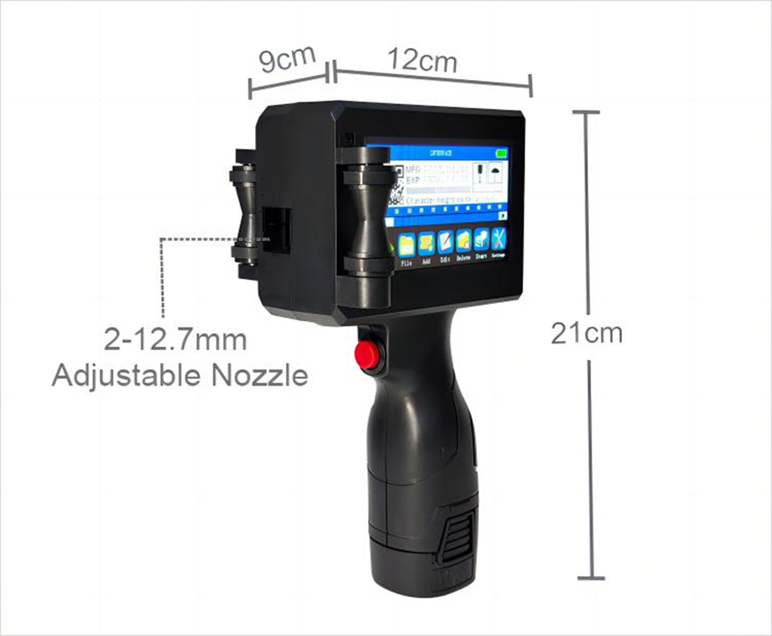 Mini Printer Batch Code Portable Handheld Inkjet Printing Machine For ...