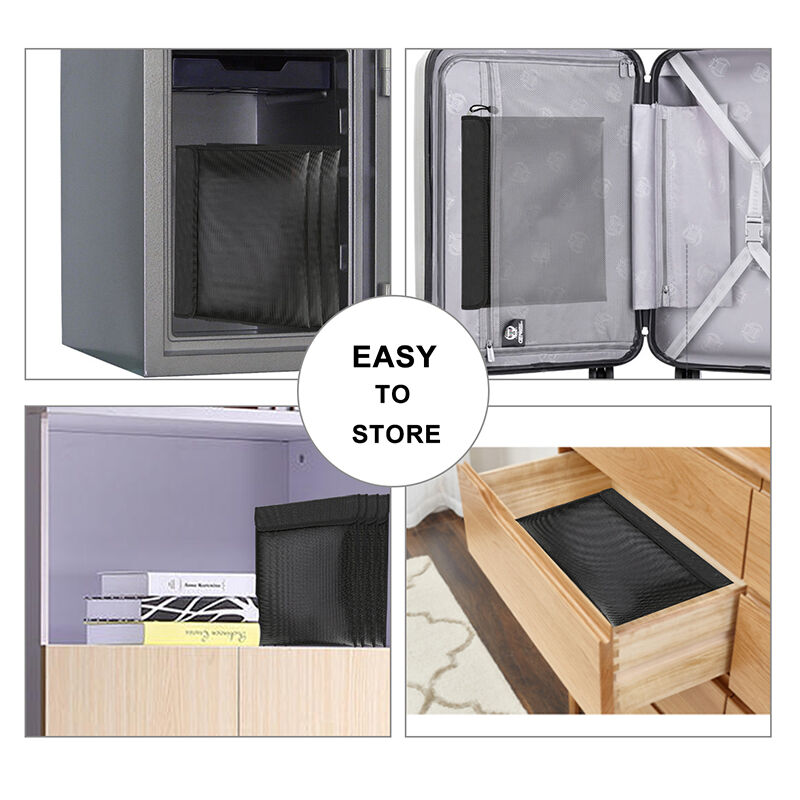 Little Fireproof Money Bag, Fireproof Cash And ID Bag, 2012℉ 8×5″ Small