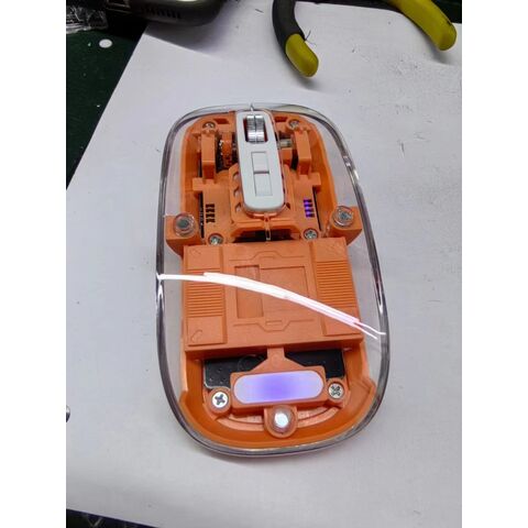 20255 Rato sem fio Bt transparente de três modelos da moda, recarregável, silencioso, para tablet, computador portátil, escritório e jogos