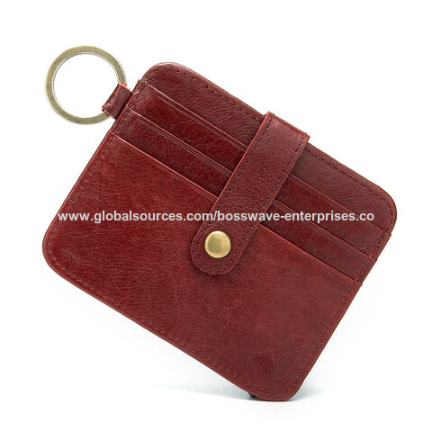 Fabricante-Carteiras De Cartão, Carteira Minimalista Fina, Carteiras De Bolso Frontal, Bloqueio De RFID, Titular De Cartão De Crédito Para Homens E Mulheres
