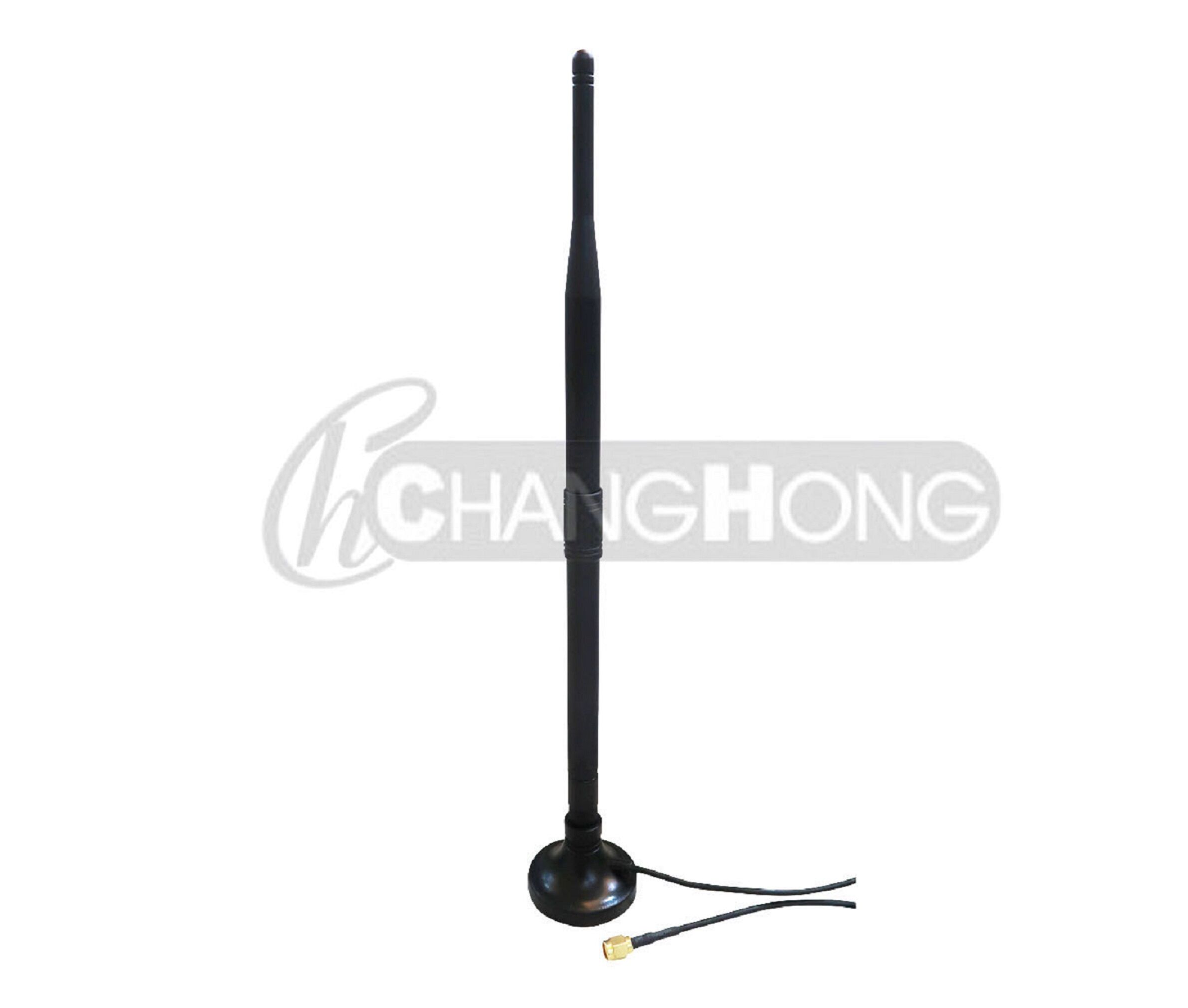 Wifi 2.4 To 2.5ghz Rubber Duck Antenna With 7dbi Round Magnetic Base ...