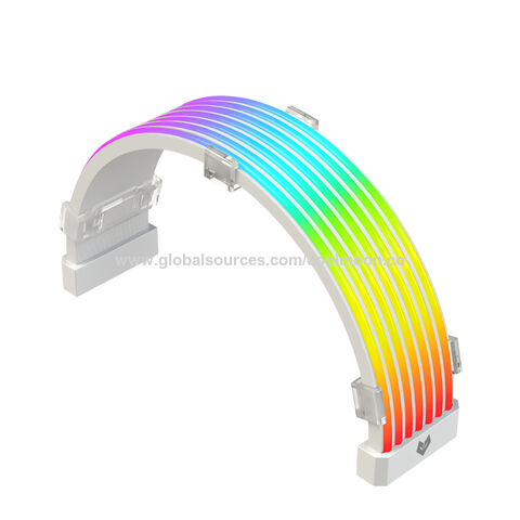 Venta al por mayor directa COOLMOON OEM/ODM Gaming Computer 5v ARGB LED Strip PC ARGB Cable PSU Neon Light Accesorios para PC