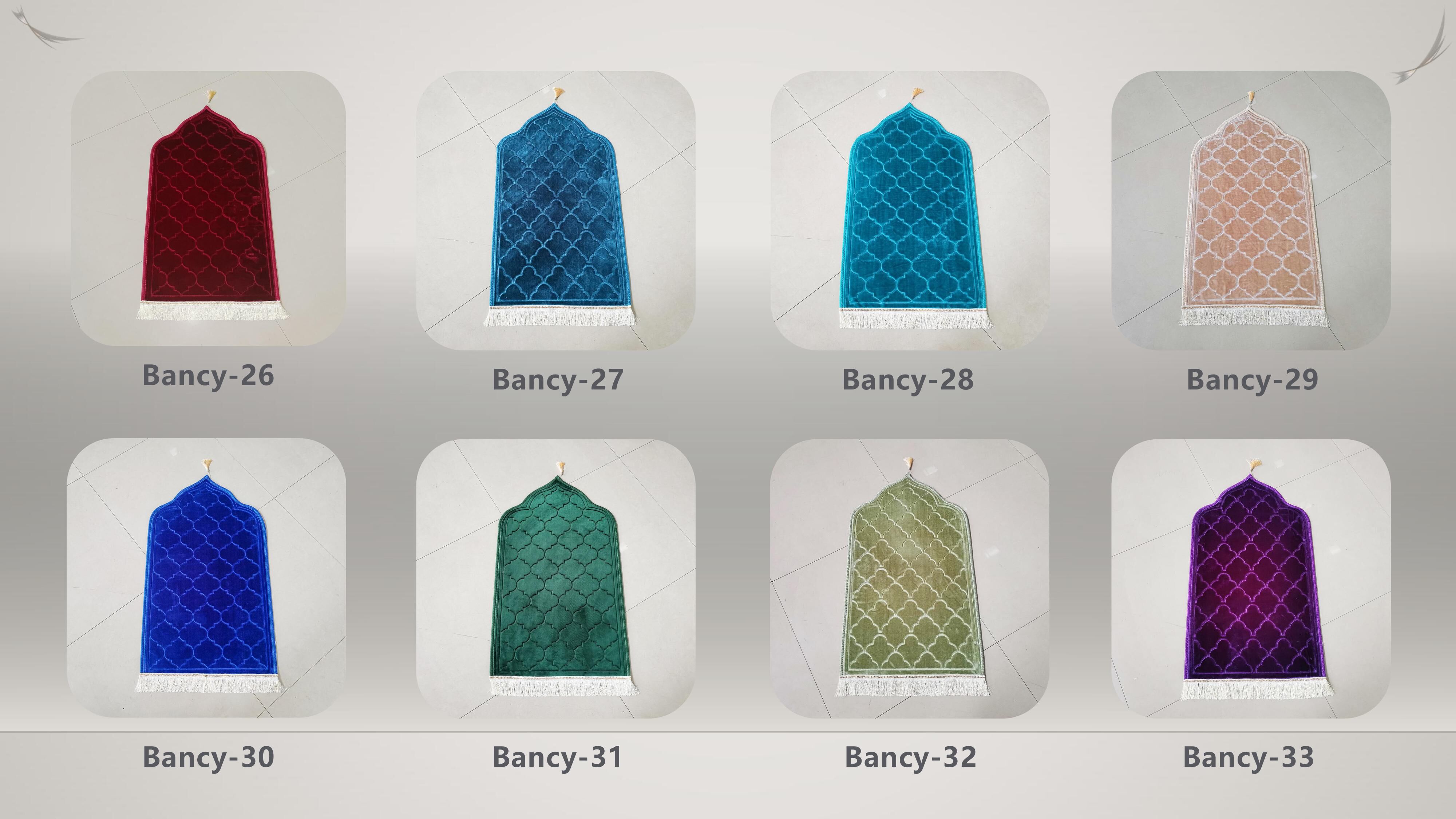 Wholesale Muslim Embossed Worship Blanket Prayer Rug Carpet Mat Islamic