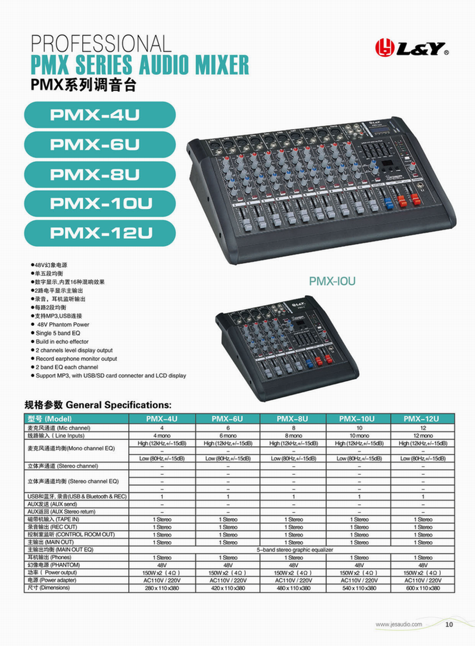 Bulk Buy China Wholesale New Design Audio Mixer, 10 Channels With Usb ...