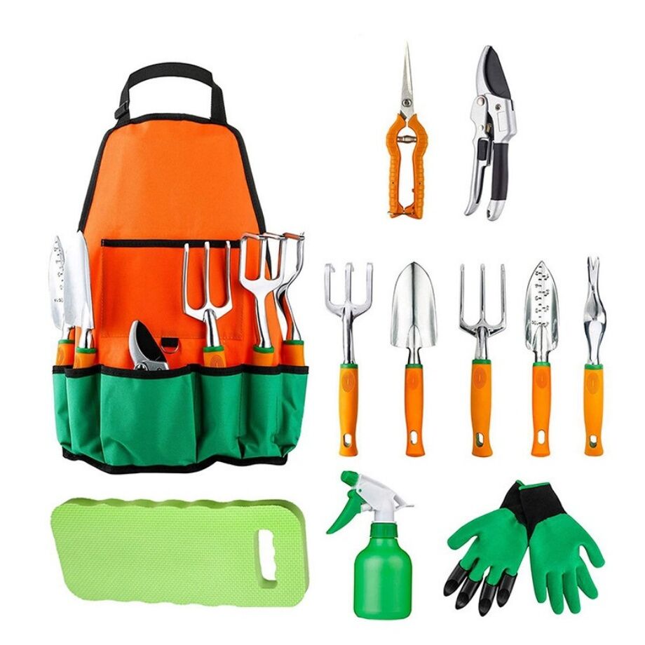 Rateau Enfant Kit De Jardinage Pour Enfants Elektheim Kit D'Outils De Jardinage Enfants 5 Pièces - Pelle, Râteau, Bêche En Métal Et Bois - Jouet Plage Et Jardin 3 Ans Jouets Plage