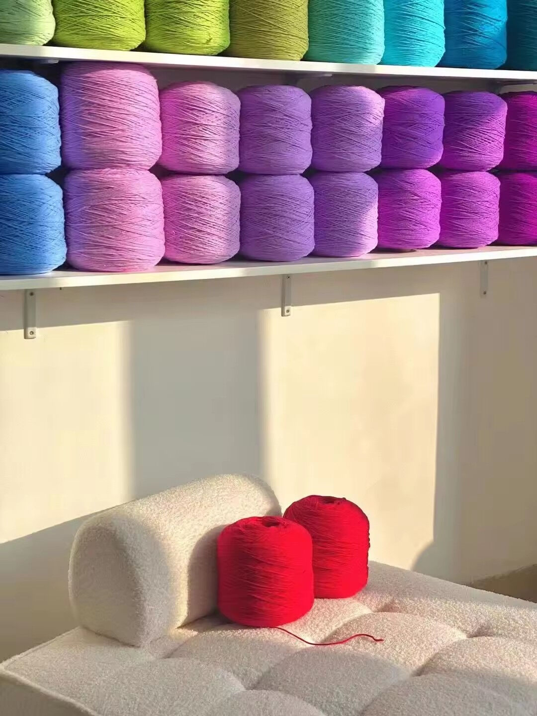 Bulk Buy China Wholesale New 100acrylic Yarn Dyed Color Hb Acrylic