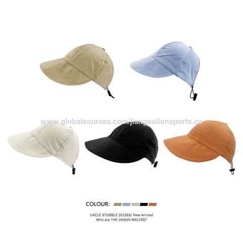 Sombrero de pescador con protección solar UV para verano, visera para mujer, sombrero de ala pequeña para exteriores