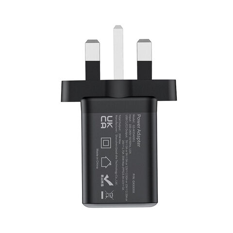 Chargeur rapide mural GaN 35W double USB C PD, prix usine Shenzhen, noir et blanc, OEM, avec standard US EU UK AU