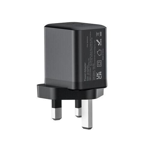 Chargeur rapide mural GaN 35W double USB C PD, prix usine Shenzhen, noir et blanc, OEM, avec standard US EU UK AU